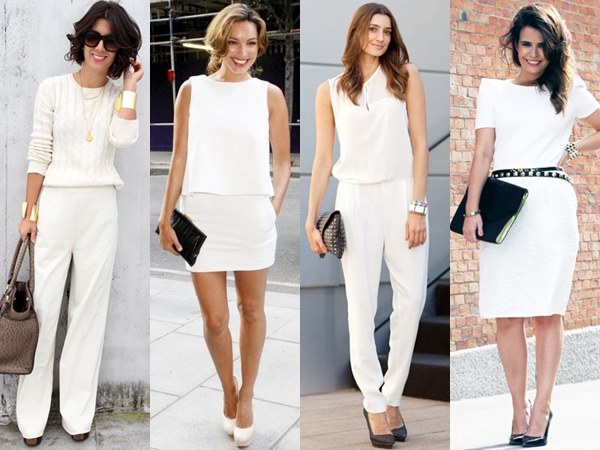 all white formal outfits