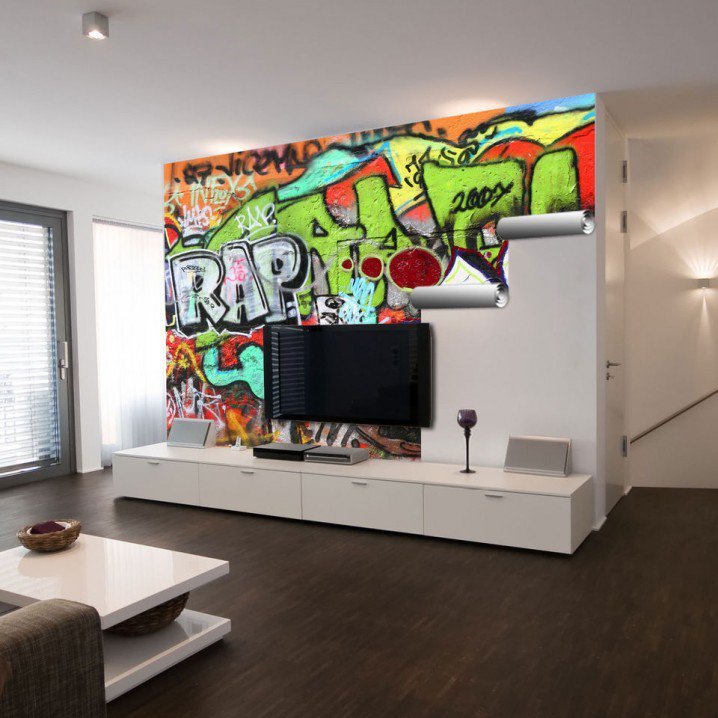 18 GRAFFITI WALL INTERIOR INSPIRATIONS.. Godfather Style