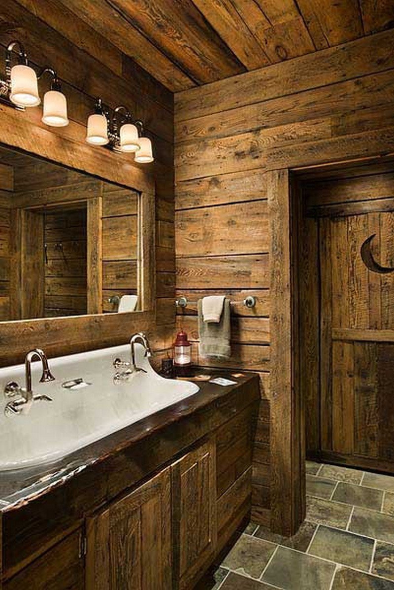 35 STUNNING RUSTIC MODERN BATHROOM  IDEAS   Godfather 