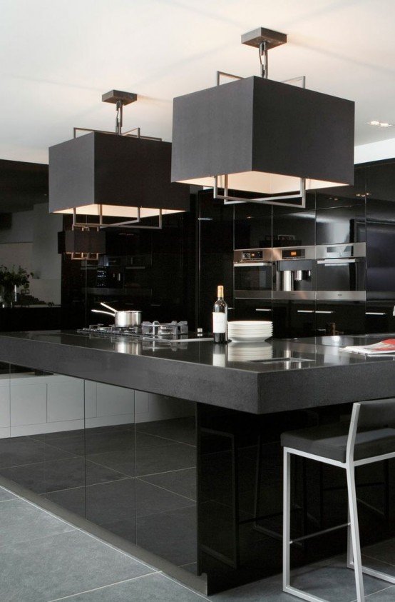 22 BOLD BLACK KITCHEN DESIGN INSPIRATIONS...... - Godfather Style